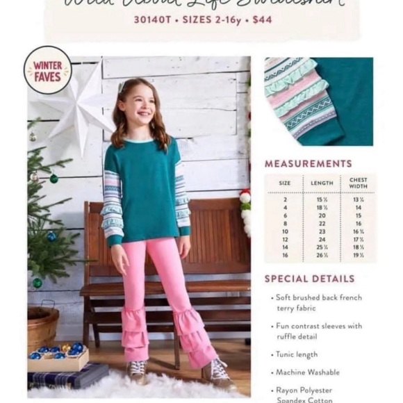 Matilda Jane Wild about you sweatshirt size 8 - Picture 2 of 4